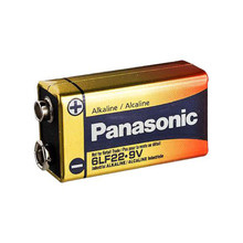 Panasonic 9V battery on a white background