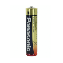 PanasonicLR03XAAA battery on a white background